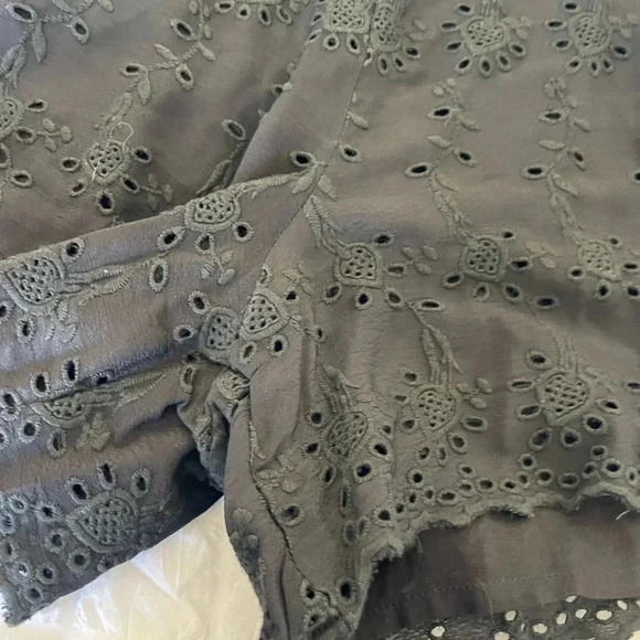 Gypsy 05 black eyelit lace romper - Picture 5 of 11